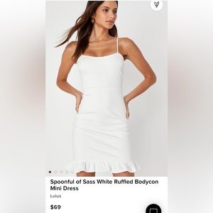 Spoonful of Sass White Ruffled Bodycon
Mini Dress - Lulus
